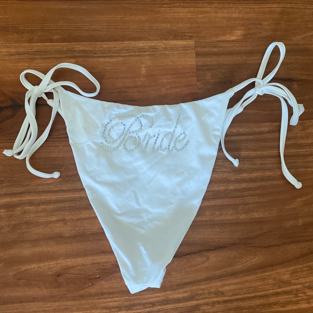 Dippin' Daisy's White Bride Bikini Bottom